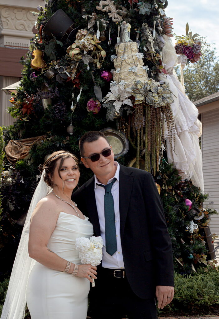 Wedding ceremony at Paddlefish in Disney Springs Orlando Florida officiated by Once Upon a Rings